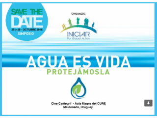 Invitación Simposio Agua - Punta del Este Octubre 2016